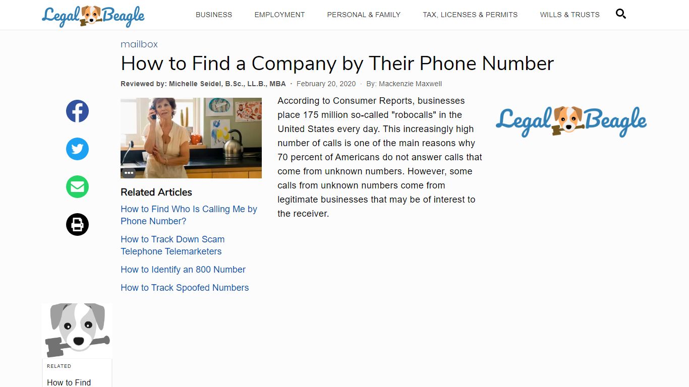 How to Find a Company by Their Phone Number | Legal Beagle